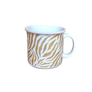 Gold Zebra Print Mug